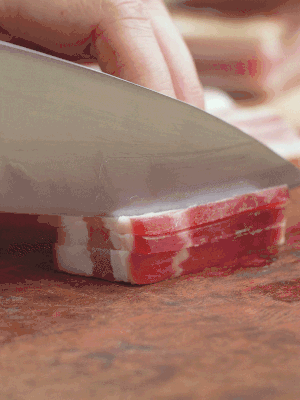 金字淡咸肉切絲。